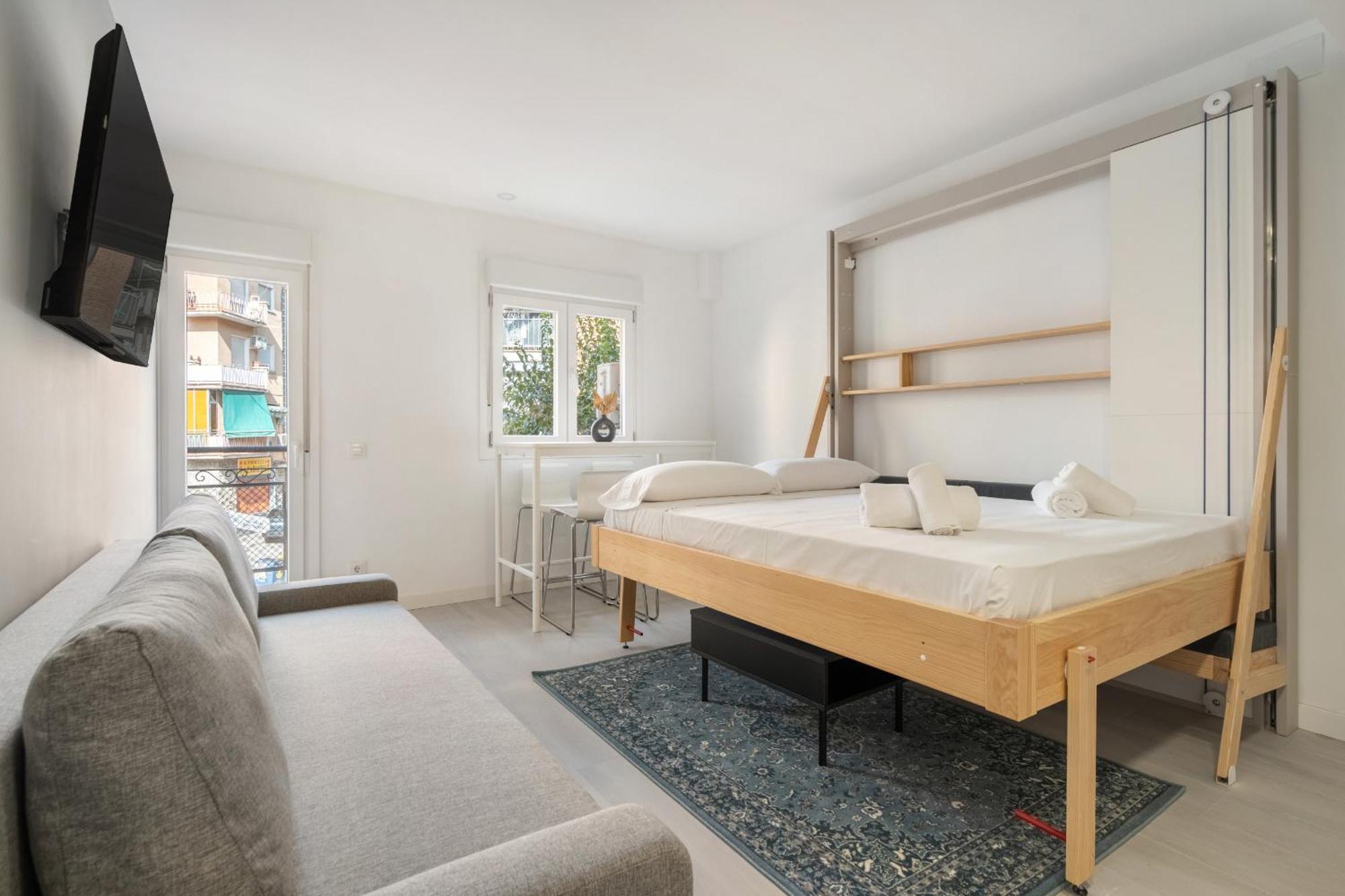 Madrid Riverside Studios Con Parking Incluido Alquiler Temporal Zewnętrze zdjęcie